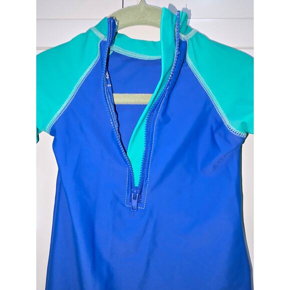 Little Me Shark & Fish “Sea You Later!” Long‑Sleeve Rash Guard Onesie – 12 M - Picture 7 of 10